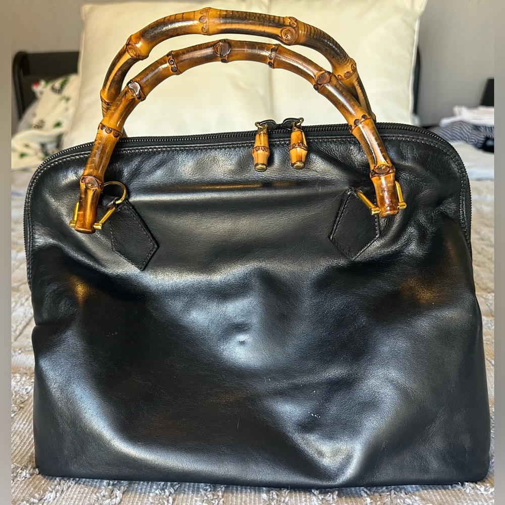 Gucci Dome Bamboo Top Handel/Crossbody
